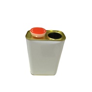 METAL TIN EMPTY CAN JERRY CAN 1 Litre Bottle Kosong Container Airtight With Valve Sealed Tin Box New