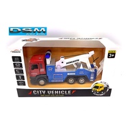 DSM 1:50  METAL DIE CAST TOW TRUCK CITY VEHICLE (RED) MODEL COLLECTION 5009