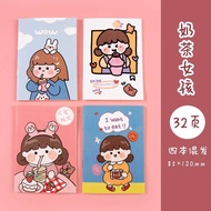 Buku Tulis Kecil Mini A7 / Buku Catatan Mini Karakter Gambar Kartun Lucu Cute / Buku Diary / Mini Notebook