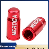 [kidsworld.my] 2pcs Bicycle Valve Stem Caps Aluminum for Mountain Road Bike (Presta Red)