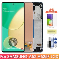 AMOLED A52 Screen for Samsung Galaxy A52 A525F 525F/DS Lcd Display Touch Screen with Frame Digitizer