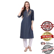 100% ORIGINAL READY STOCK Kurti Indian Women Kurtis Top Saree Sari Punjabi Suit Readymade Kurti UD22