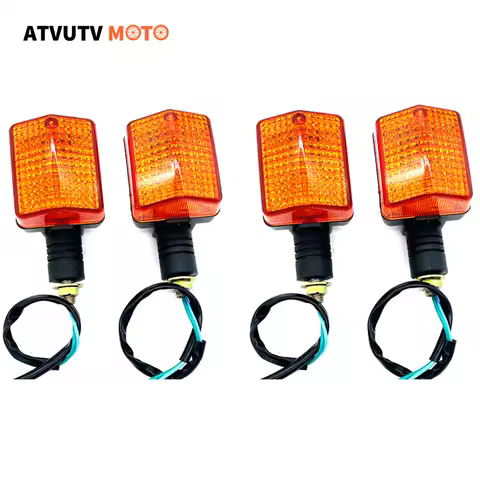 4pcs Motorcycle 12V Rear Turn Signal Light Lamp Indicator Winker Blinker Flashing For Honda XR650L 1