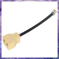 (Y W Z H)For Telephone for 50CM RJ12 6P6C Coupler 2 Way RJ11 Cable Splitter Adapter Suitable
