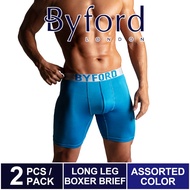 seluar dalam (2 Pcs) Byford Men Brief Microfibre Spandex Men Underwear Assorted Colours - BUB693BB