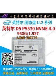 【可開發票】Intel/英特爾P5530 960G 1.92T PCIE4.0 U.2全新國行企業固態硬盤