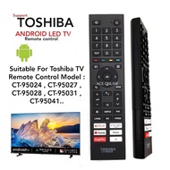 Toshiba Android TV Remote Control (CT95022) 55M550LP 43C350KP 32V35KP CT95022