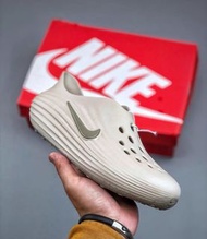 💜Nike ReactX Rejuven8 Light Orewood Brown 洞洞鞋 男女同款Hole shoes for both men and women