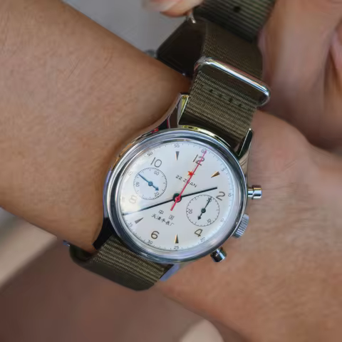 Seagull Classic Pilot 22 Zuan Chronograph 1963 International Edition ST1901 Movement Hand Wind Mecha