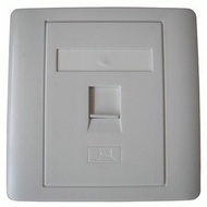 Faceplate 1Hole Support Modular RJ45 & RJ11