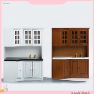HOT Dollhouse Cupboard Wide Application Stable Structure Wood Dollhouse Furniture Cupboard Model for 1/12 Doll House