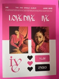 ive yujin love dive貼紙 # ive小卡