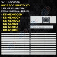 Backlight TV SONY 65 Inch KD-65X8000H 65X800H 65X80CJ 65X80J 65X85J 65X80K 81428 BC-J LB6507Y VO