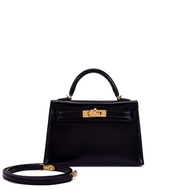 Hermès Black Box Mini Kelly 20 II Gold Hardware, 2024