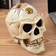 New Personalized Skull Ashtray Living Room Coffee Table Home Bed Head Prevent Fly Ash Office Smoke-Proof Cute Creative