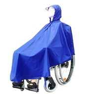 WMMB Waterproof Rain Poncho for Wheelchair Mobility Scooter Large Wind Proof Cape Raincoat Cloak with Hood Reusable Prot