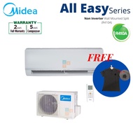 MIDEA Aircond MSEP All Easy Pro R32 1HP Inverter Aircond MSEP-10CRN8 5 STAR