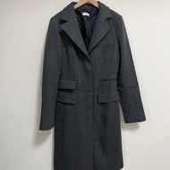 Max&co羊毛灰色大衣 100%羊毛