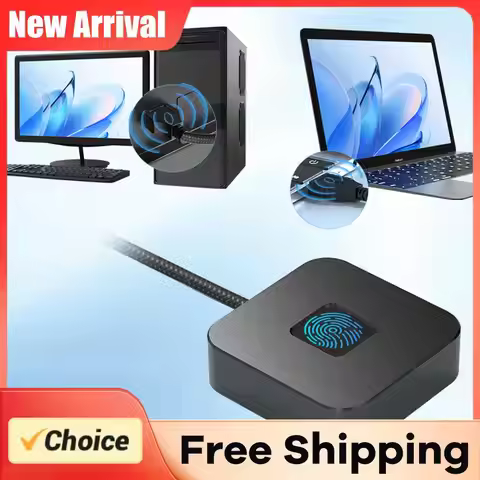 USB Fingerprint Reader with 5ft Cable Fingerprint Scanner Biometric Fingerprint Login Reader for Win