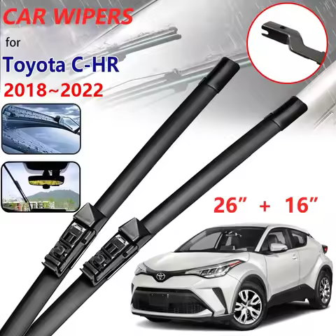 3x Car Wiper Blades for Toyota C-HR Accessories 2018~2022 AX10 AX50 IZOA CHR C HR Front Rubber Winds
