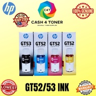 GENUINE HP GT53XL/ GT52/ GT-53XL/ GT-52/ GT 53XL/ GT 52 BLACK CYAN MAGENTA YELLOW INK BOTTLE READY S