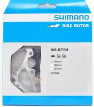 艾祁單車 Shimano Deore SM-RT64中央鎖入式碟盤 160mm 金屬及樹酯來令可用~碟煞公路車登山車