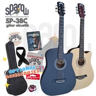 Sparow SP38c Beginner Acoustic Guitar KAPOK bajet with optional free bag strap picks capo and string