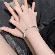 New Product#Mobius strip pure silver bracelet for women999Pure Silver Solid Bracelet Young Style Val