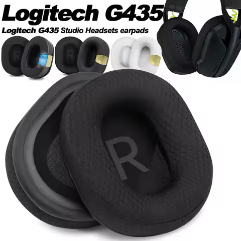 Earphone pads For Logitech G435 replacement Earpads Earmuffs cloth Memory Covers Sponge Protein