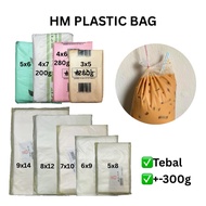 Plastik Air HM HDPE Plastic Bag Bungkus Tapau Tapao tebal 3x5 4x6 4x7 5x6 5x8 6x9 7x10 8x12 9x14 bun