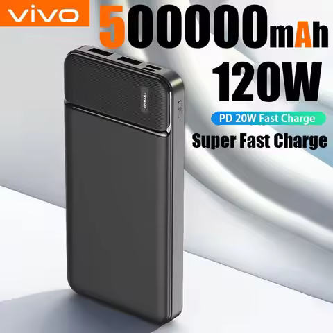 VIVO 120W 50000mAh PowerBank Portable Super Fast Charger External Battery PoverBank High Capacity Po