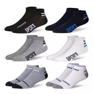 Borongdong - 6 Pairs of Short Sports Socks Imported Sports Socks