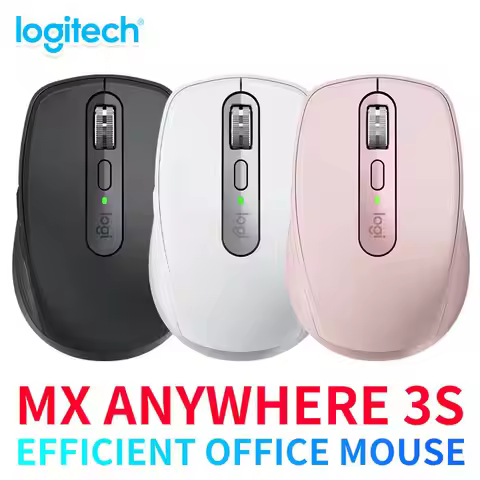 Logitech MX Anywhere 3S Wireless Mouse Mac Version Bluetooth Silent Portable Office Apple Pink Girl 