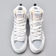Nike x sacai Blazer Mid "Triple White" sneakers 灰白 高筒 US8.5