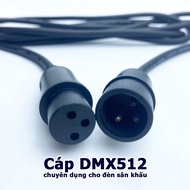 Dedicated DMX DMX512 cable for 3-Pin stage lights connected to synchronized lighting effects
