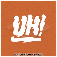 UH Cut Out Vinyl Sticker Waterproof Vinyl