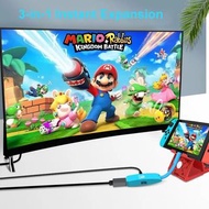 高清 4K30HZ 遊戲 USB 集線器帶 PD 電源集線器擴展器分離器適配器多端口 USB-C 迷你擴展塢適用於任天堂 Switch  bbsckp HD 4K30HZ Game USB HUB w