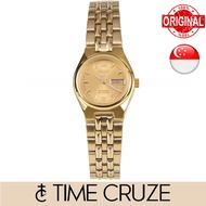 [Time Cruze] Seiko 5 Automatic Analog Gold Tone Stainless Steel Gold Tone Dial Small Women Watch SYMK36 SYMK36K1 SYMK36K