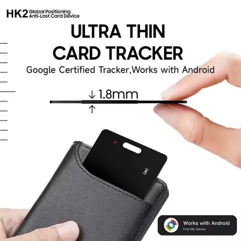 Bluetooth Wallet Tracker Card 1.8mm thin Works with Google Android Tracker IP68 Waterproof Item Trac