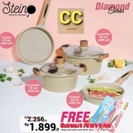 FF Paket hemat steincookware stein cook ware panci wajan DIAMOND