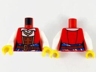 【樂高大補帖】LEGO 樂高 紅色 女海盜 串珠項鍊 白襯衫 梭魚灣【973pb3975c01/21322】MT-12