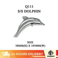 Stainless Steel SUS304 38 X 105 STANLESS STEEL DOLPHIN Q111 Door Gate Flower Accessories Pagar Pintu
