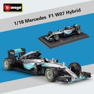 [Model Car] PIMGO 1: 18 Mercedes-Benz Fleet F1 W07 Racing Car Model Rosberg Hamilton Racing Car Mode