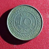 koin suriname 10 cent 1976