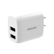 PHILIPS 飛利浦 DLP4332N/雙孔USB 15W充電頭 2port 旅充 電源轉接頭