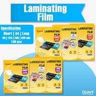 QUAFF A3 | A4 Laminating Film Hot Laminating Process Laminate Sheet (100 Sheets/Pack)