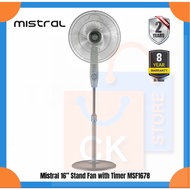 Mistral 16” Stand Fan with Timer MSF1678 | MSF 1678 (8 Years Motor Warranty)