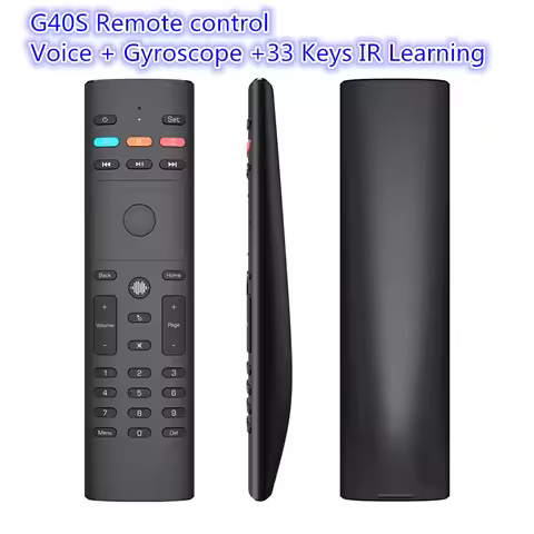 G30S G40S Voice Remote Control IR Gyroscope G10S PRO BT5.0 Backlit 2.4G Wireless Air Mouse For Andro