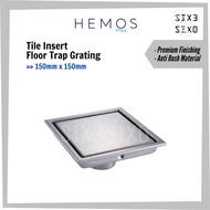 Hemos Tile Insert Floor Trap Grating [HM101 6"x6" / HM113 4"x4"]