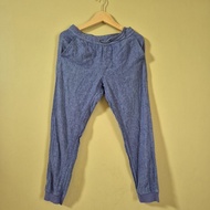 GU soft denim jogger pants